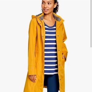 Eddie Bauer Women's Girl on the Go® Trench Rain Coat - Yellow Small Tall